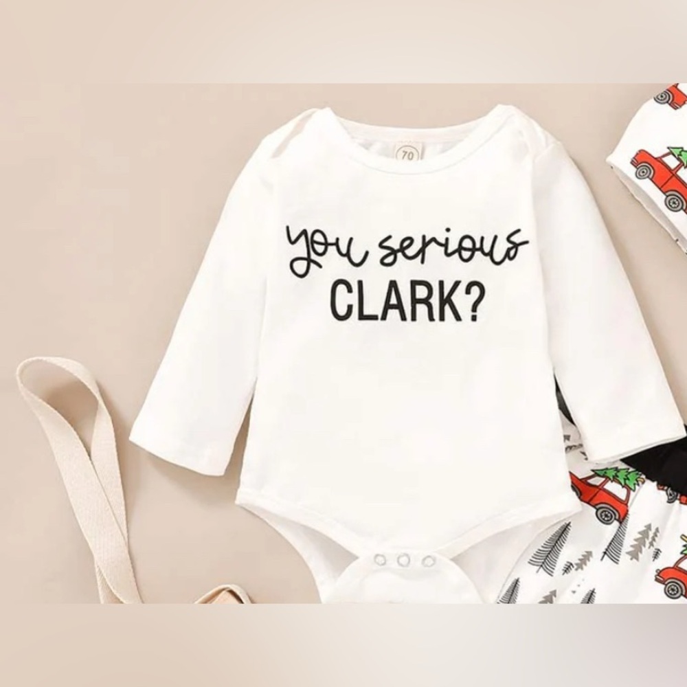 You Serious Clark? White Baby Bodysuit